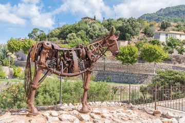 Ersatzteil-Metallpferd, Estellencs, Mallorca