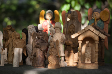 wooden angels