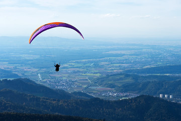 Paragliding am Kandel, Schwarzwald
