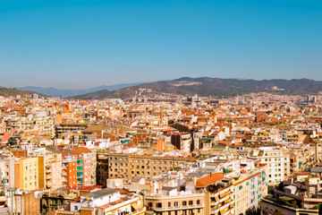 Obraz premium Aerial view of Barcelona.
