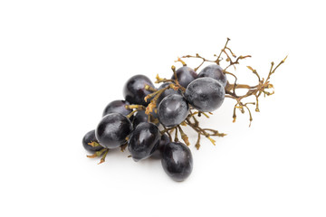 Grapes on the white background