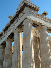 Naklejka premium Colonnes du Parthénon à Athènes, Grèce