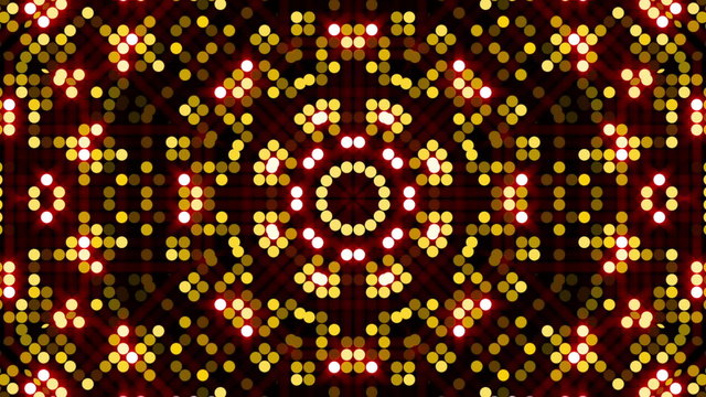 dark abstract background, kaleidoscope particles, loop