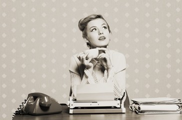 Retro secretary.