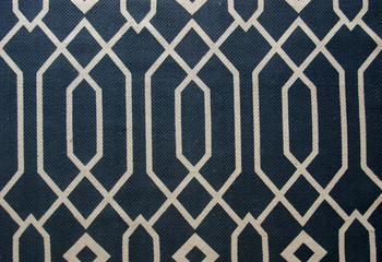 Blue and white geometric pattern
