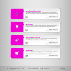 Obraz premium Design layout, modern symbols, tabs