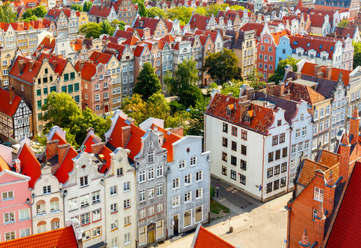 Gdansk. Top view.