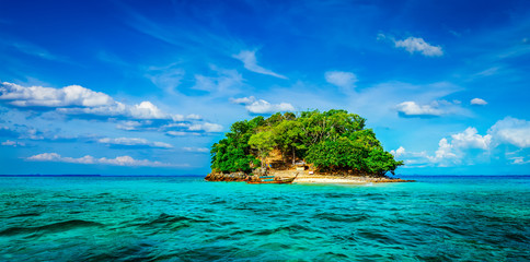 Fototapeta premium Tropical island in sea