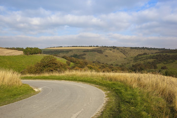 country highway and valley
