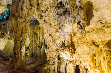 Stalactites and stalagmites