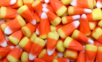 Candy corn isolated on a white background
