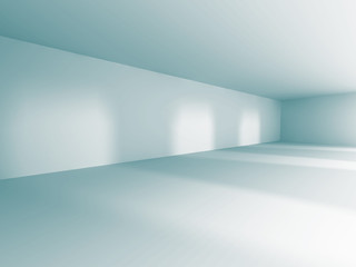 Empty Room Interior White Background