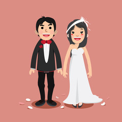 Obraz na płótnie Canvas Wedding Character - vector