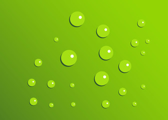 Background with green drops