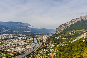 Vue générale de Grenoble du Fort de La Bastille