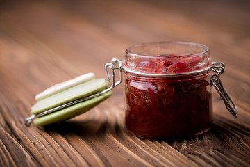 Natural diy red onion marmalade