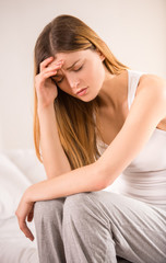 Fototapeta premium Woman in bed