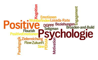 Wordcloud zum Thema Positive Psychologie - 92890253