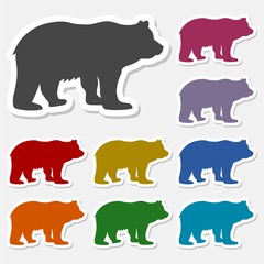 Bear sticker set