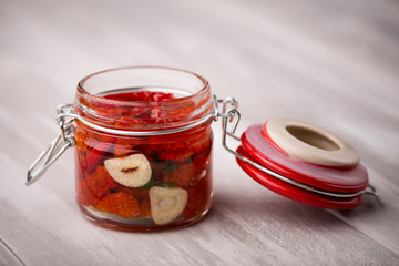 Natural diy home dried tomatoes