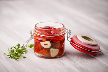 Natural diy home dried tomatoes