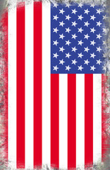 Grunge flag of USA