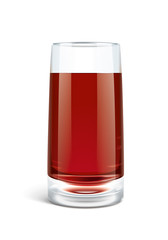 Pomegranate juice illustration