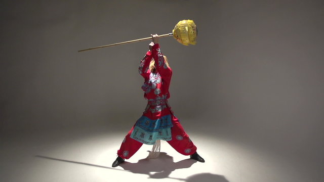 Orange, red monkey symbol 2016, the character in the costume of