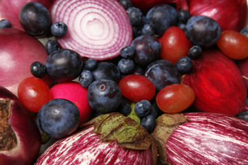 Fruits and vegetables closeup