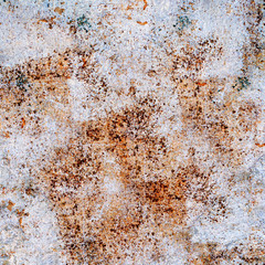 blue texture or background wall of shabby paint and plaster crac