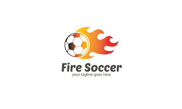Fire Soccer - Fire Football Logo