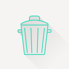 Trash can icon