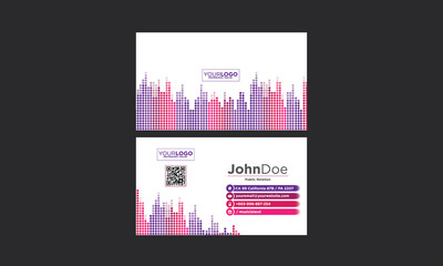 Equalizer theme Business Card