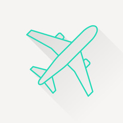 Airplane vector icon