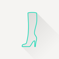 Woman boot icon