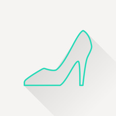 Woman shoe icon