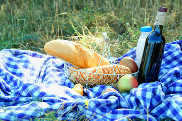 Outdoors picnic, close-up