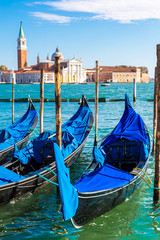 Naklejka premium Gondolas in Venice, Italy