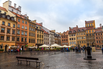 Obraz premium Old town sqare in Warsaw