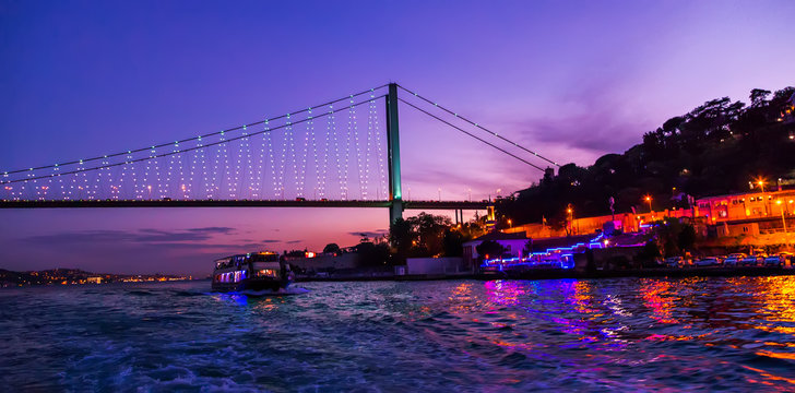 Bosphorus Bridge at sunse