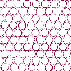 Red round stains seamless background