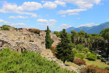 Fototapeta na wymiar Ruins in Pompeii