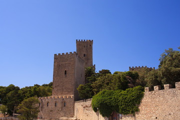 Fototapeta premium Norman castle called Torri del Balio, Erice