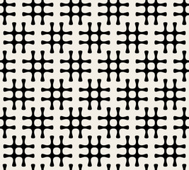Vector Seamless Black And White Hashtag Pattern