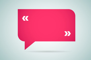 Quote blank template bubble empty design