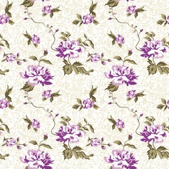 Obraz premium Paula Floral Seamless Pattern