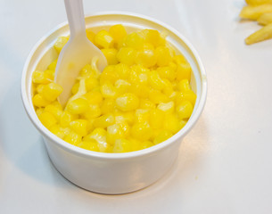 close up corn cheese