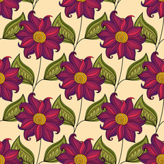 Vector Seamless Floral Pattern