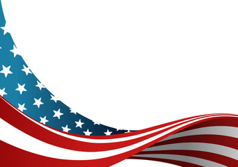 Naklejka premium american flag