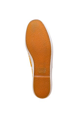 Rubber sole of a men's sneaker on white background